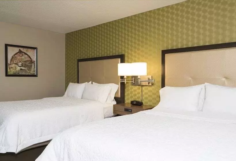 ２ダブルベッドのスタンダードルーム, Hampton Inn Mt. Pleasant