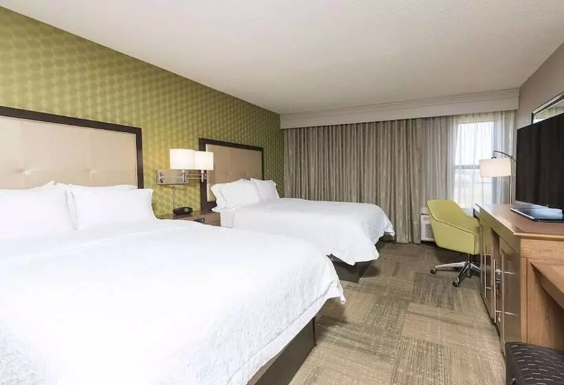 ２ダブルベッドのスタンダードルーム, Hampton Inn Mt. Pleasant