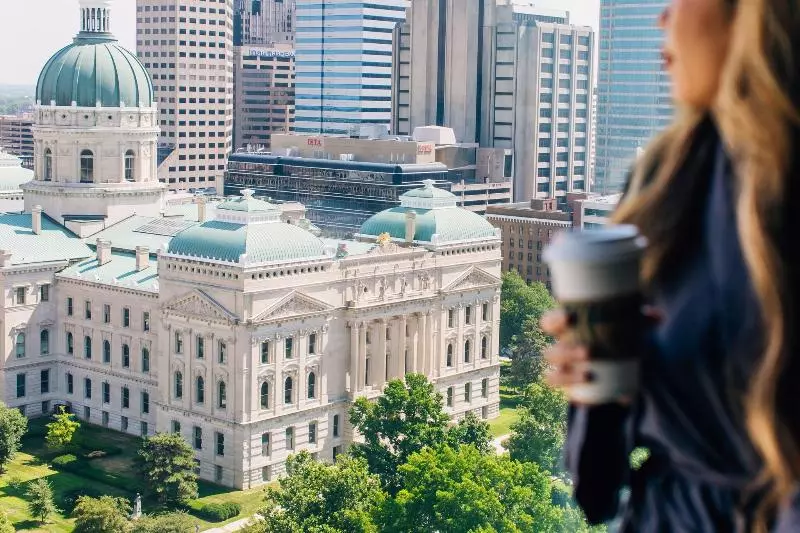اتاق استاندارد با تخت بزرگ, Indianapolis Marriott Downtown