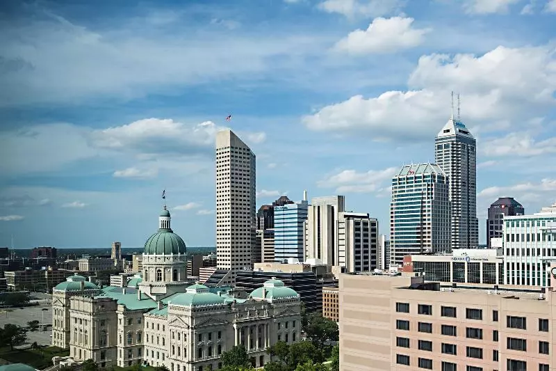 اتاق استاندارد با تخت بزرگ, Indianapolis Marriott Downtown