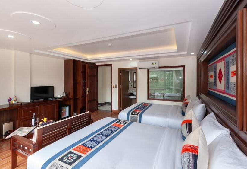 اتاق خانوادگی با چشمانداز باغ, Sapa Passion Hotel & Spa