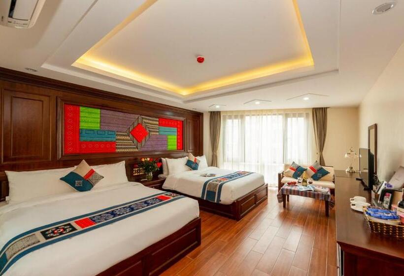 اتاق خانوادگی با چشمانداز باغ, Sapa Passion Hotel & Spa