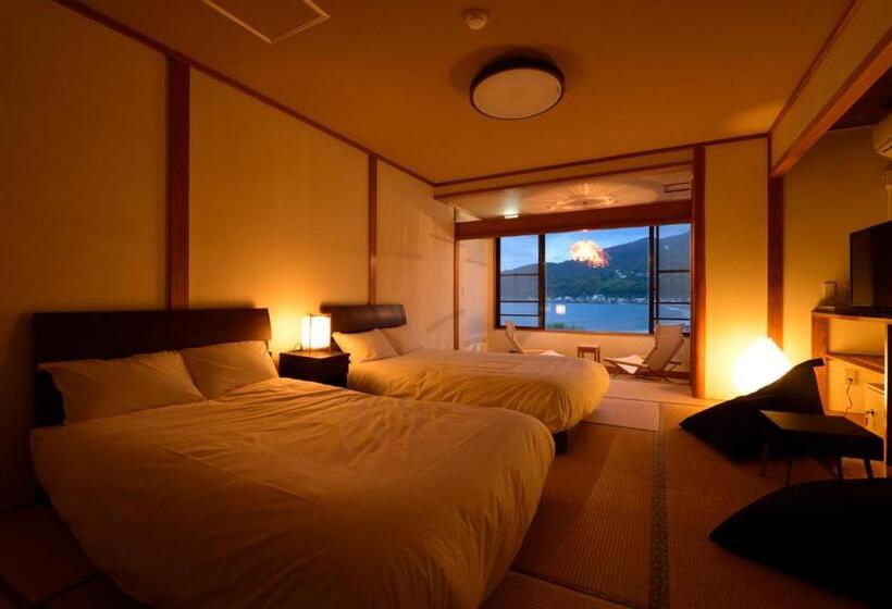 חדר סופריור נוף לים, 旅乃家 宇佐美温泉 海ホテル 本館ーアネックス館