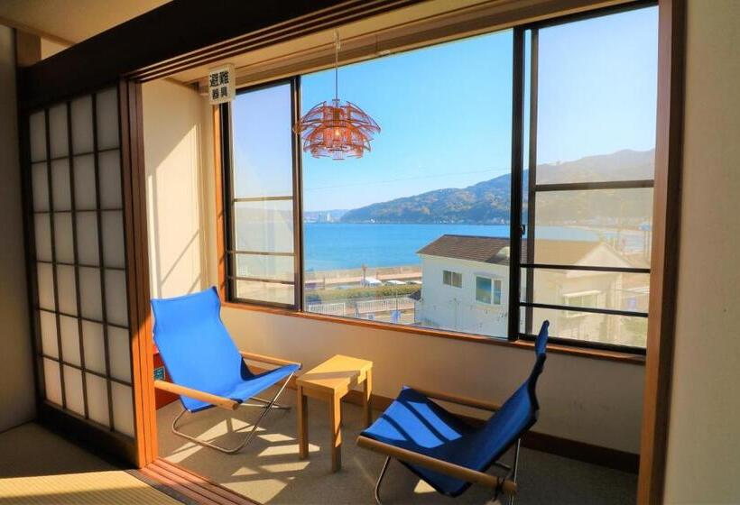 חדר משפחתי נוף לים, 旅乃家 宇佐美温泉 海ホテル 本館ーアネックス館