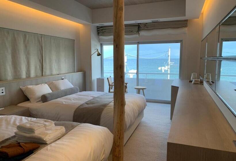 חדר סטנדרט נוף לים, 旅乃家 宇佐美温泉 海ホテル 本館ーアネックス館
