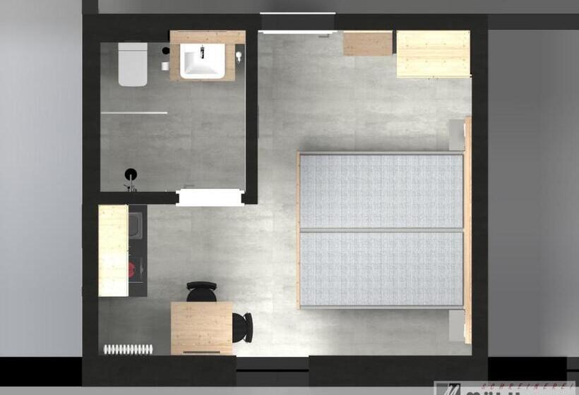 Апартаменты 1 Спальня, Apartment Hotel 37