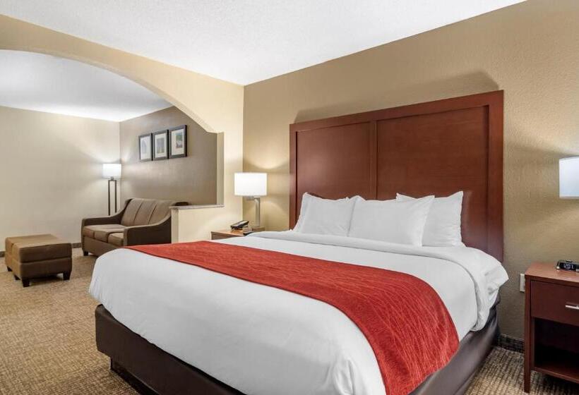 מיטת קינג בסוויטה, Comfort Inn & Suites Macon North I75