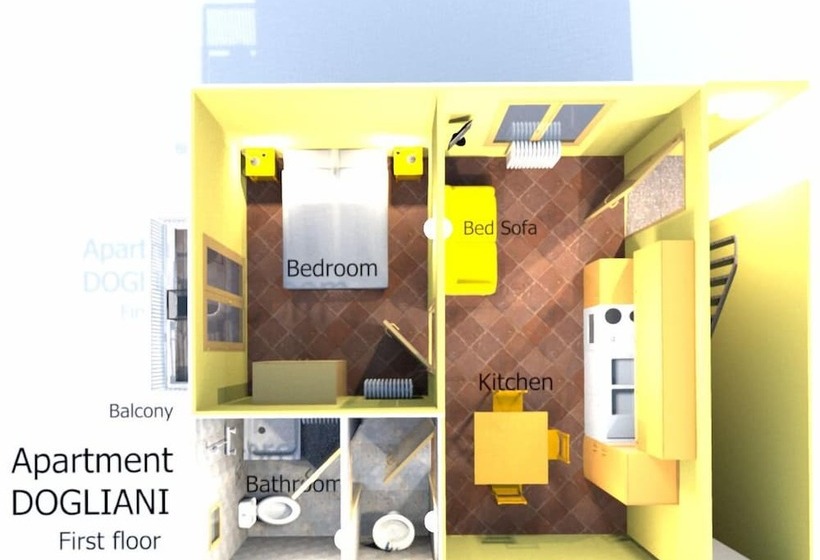 דירה קלאסית חדר שינה אחד, Agriturismo Cantine Bevione   Family Apartments