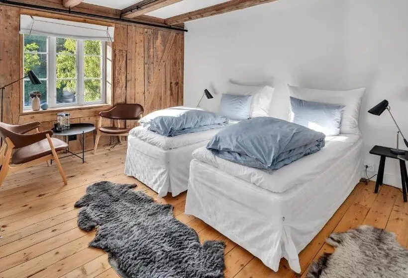 Deluxe room with river view, Boen Gård