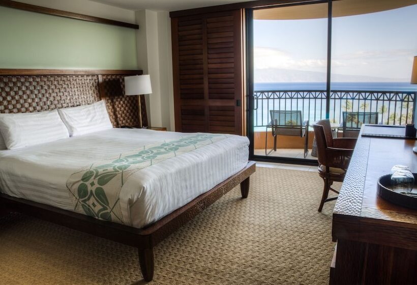 חדר סטנדרט מיטה זוגית נוף לים, Royal Lahaina Resort & Bungalows