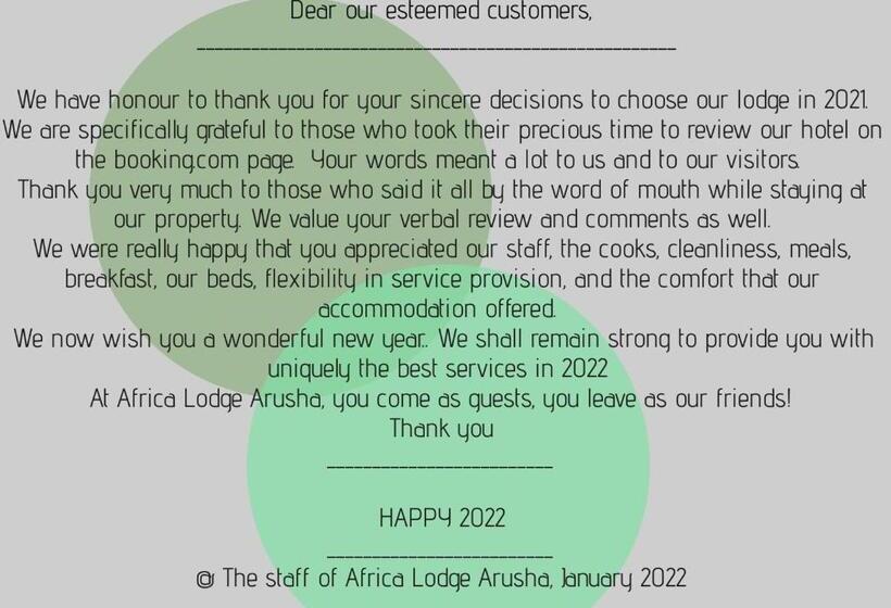 标准单人间, Africa Lodge Arusha