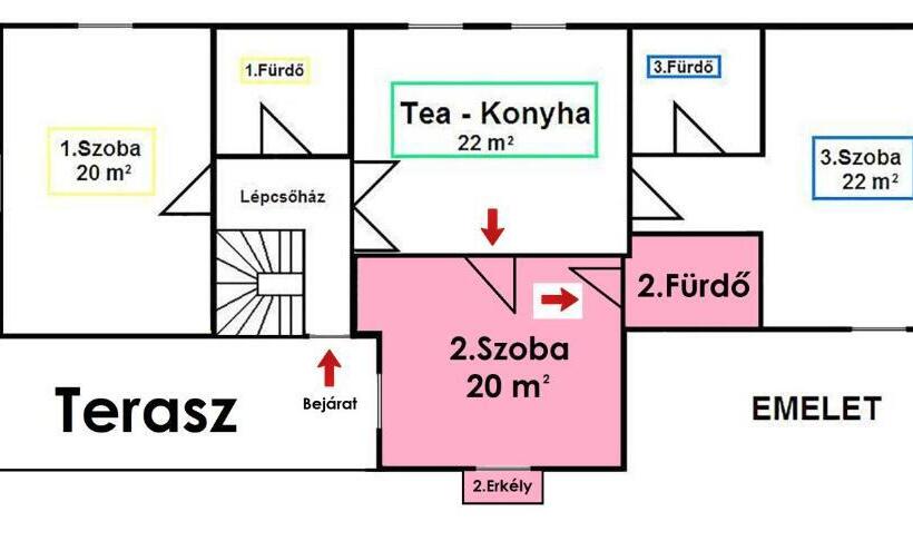 Номер Стандарт Вид на Сад, Vazul Vendégház