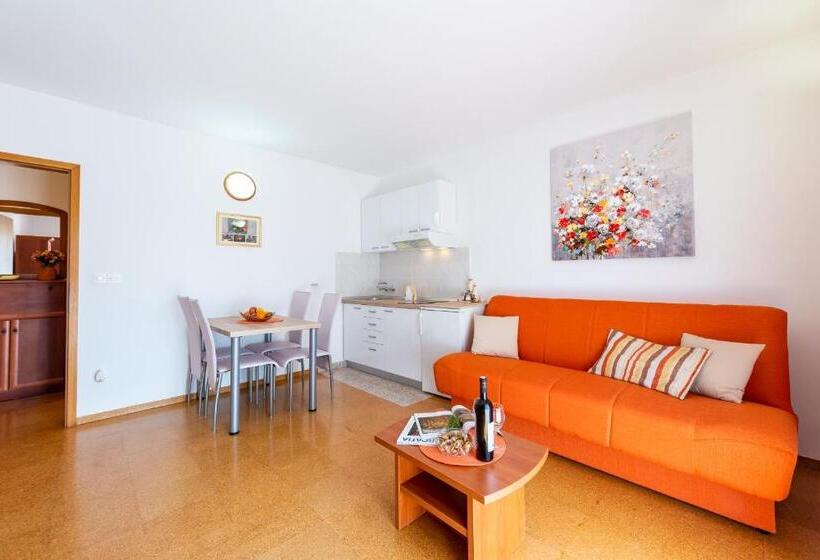 침실1개 아파트 발코니 바다 전망, Cina Apartments