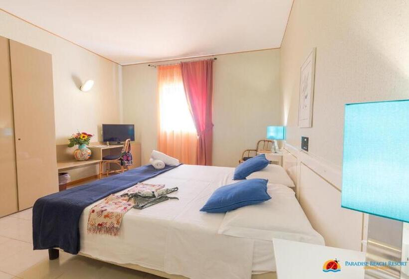 غرفة قياسية رباعية مزودة بشُرفة, Paradise Beach Resort