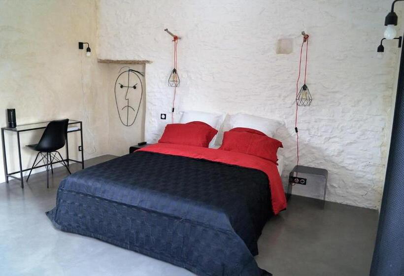 غرفة قياسية مطلّة علي الحديقة, Le Mas De Colongene