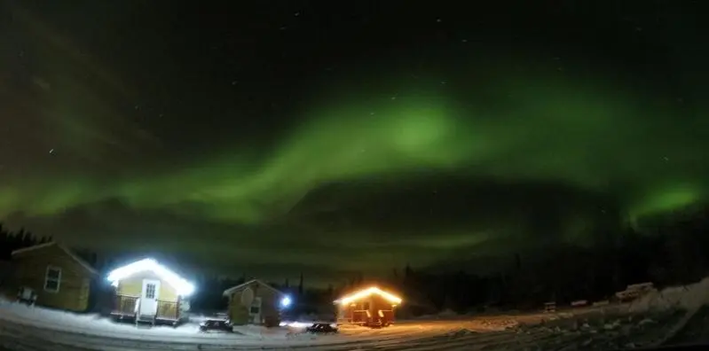 １ベッドルームハウス, Alaska Log Cabins On The Pond