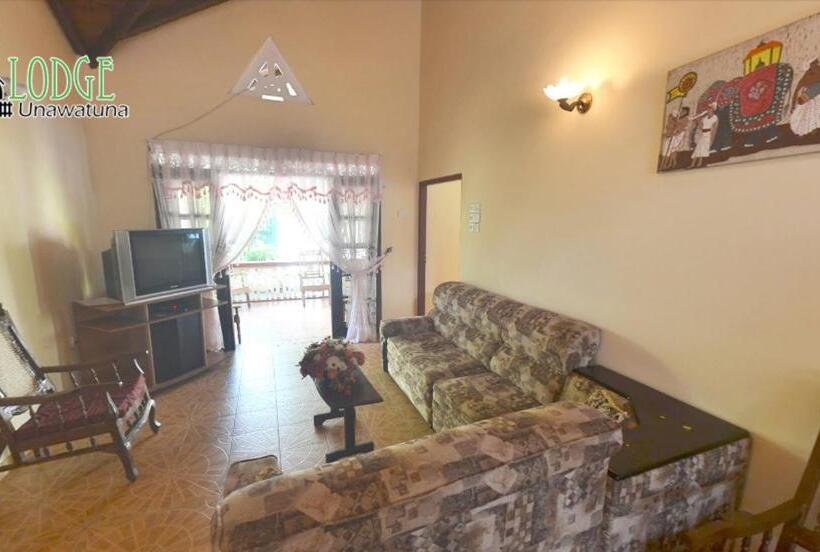 带花园景观和一个卧室的别墅, The Lodge Unawatuna