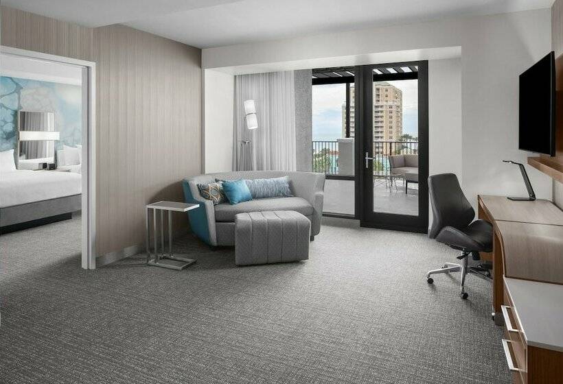 شقة ديلوكس غرفة واحدة, Courtyard By Marriott Clearwater Beach