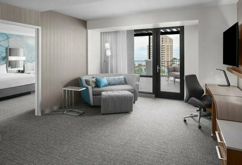 １ベッドルームのデラックスアパートメント, Courtyard By Marriott Clearwater Beach