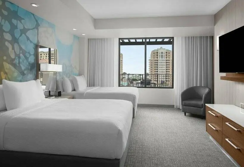 ２ダブルベッドのスタンダードルーム, Courtyard By Marriott Clearwater Beach