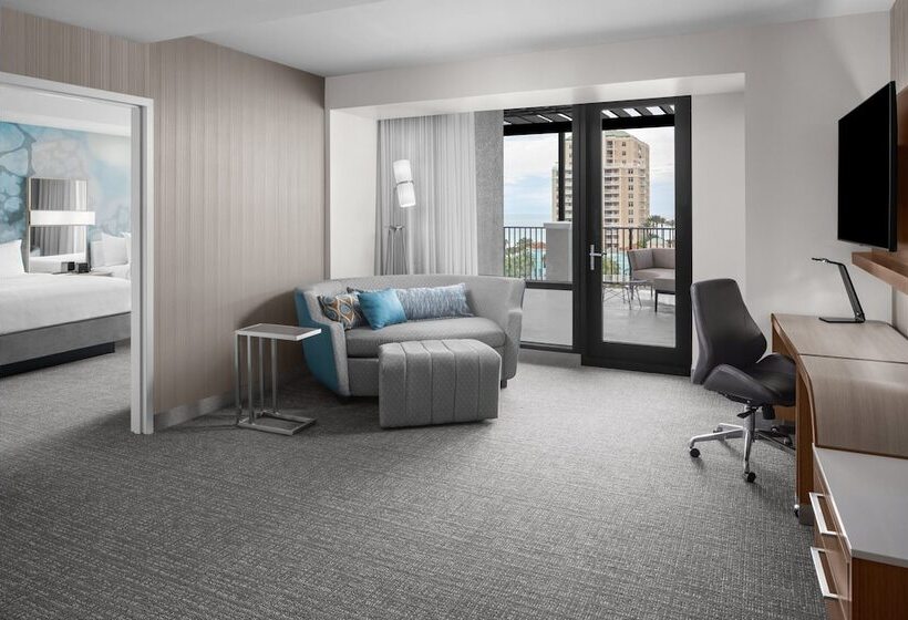 غرفه قياسيه سريرين مزدوجين, Courtyard By Marriott Clearwater Beach