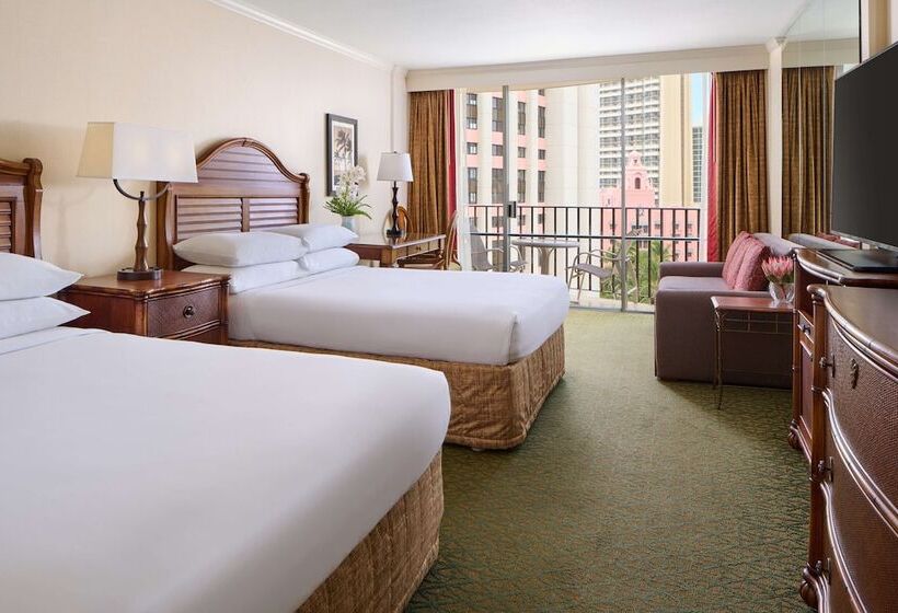 غرفه قياسيه سريرين مزدوجين, Outrigger Waikiki Beach Resort