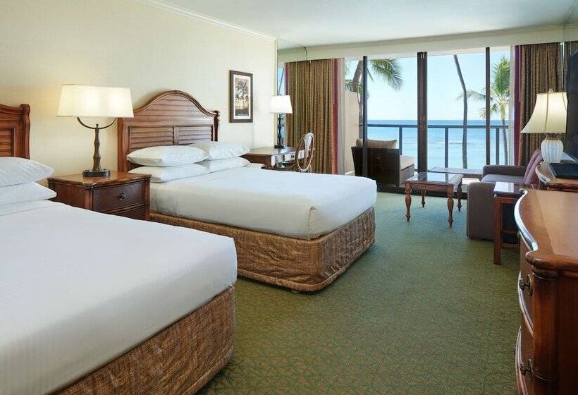 غرفه قياسيه سريرين مزدوجين, Outrigger Waikiki Beach Resort