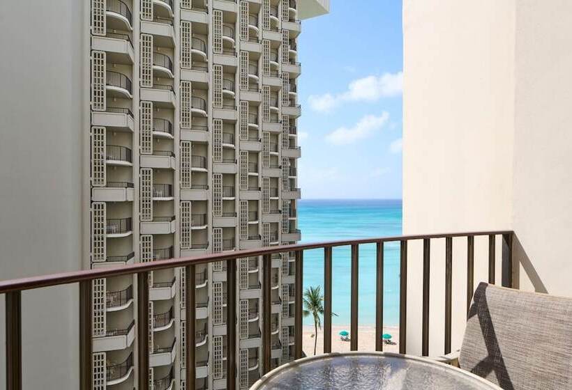غرفة كلوب بإطلالة جانبية على البحر, Outrigger Waikiki Beach Resort