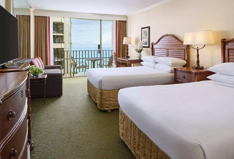 ２ダブルベッドのスタンダードルーム, Outrigger Waikiki Beach Resort