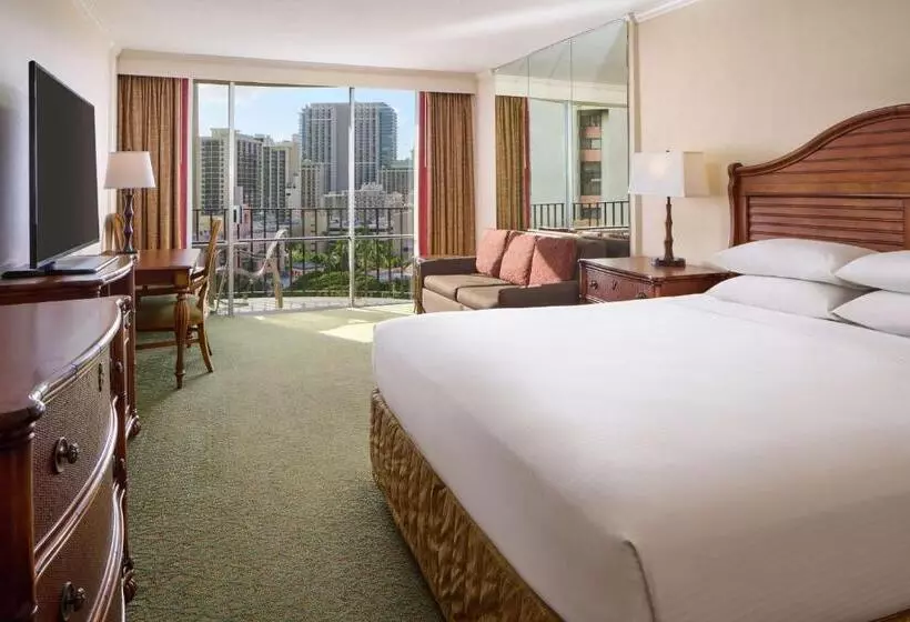 キングサイズベッドのスタンダードルーム, Outrigger Waikiki Beach Resort