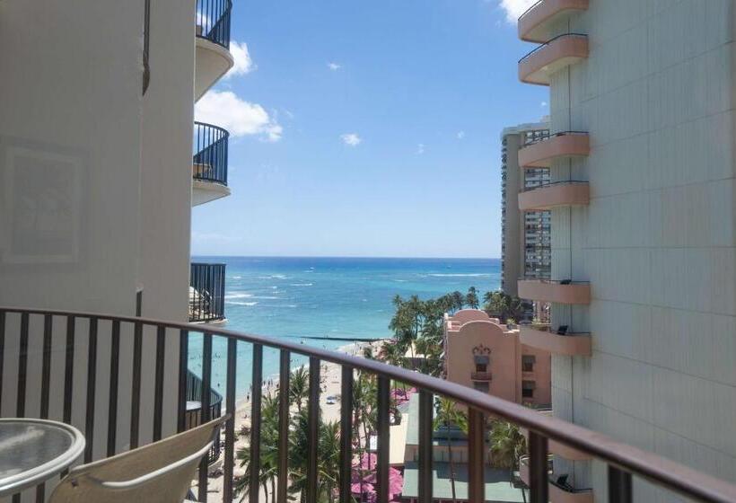 带大床的标准间, Outrigger Waikiki Beach Resort