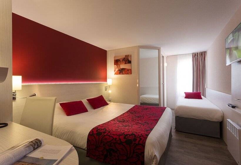 スーペリアトリプルルーム, The Originals City, Hôtel Alizéa, Le Mans Nord