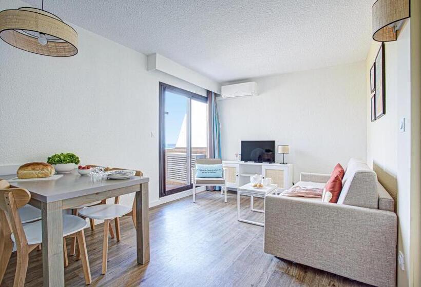 带海景的高档工作室, Residence Pierre & Vacances Les Balcons De Collioure