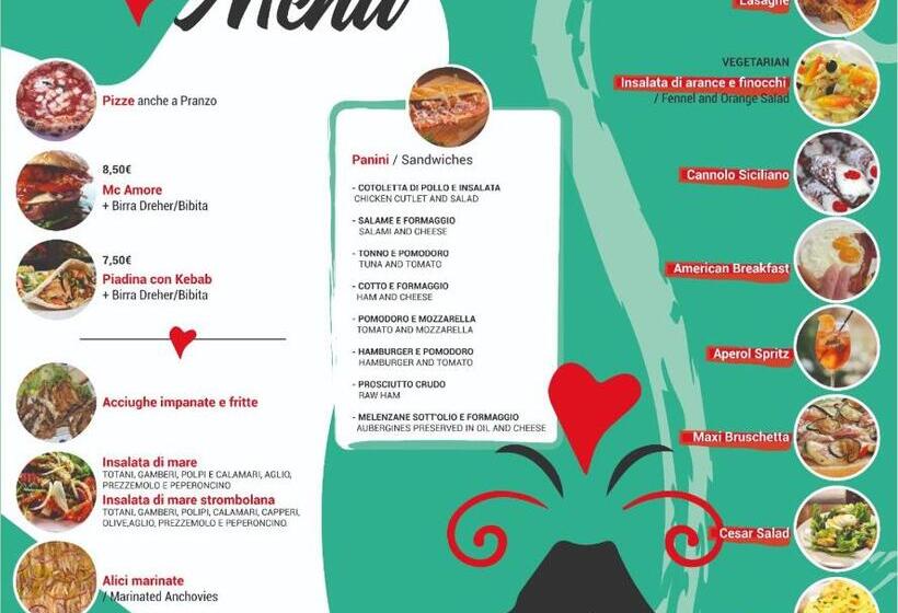 景色の見える一ベッドルームアパートメント, Ossidiana Stromboli Center