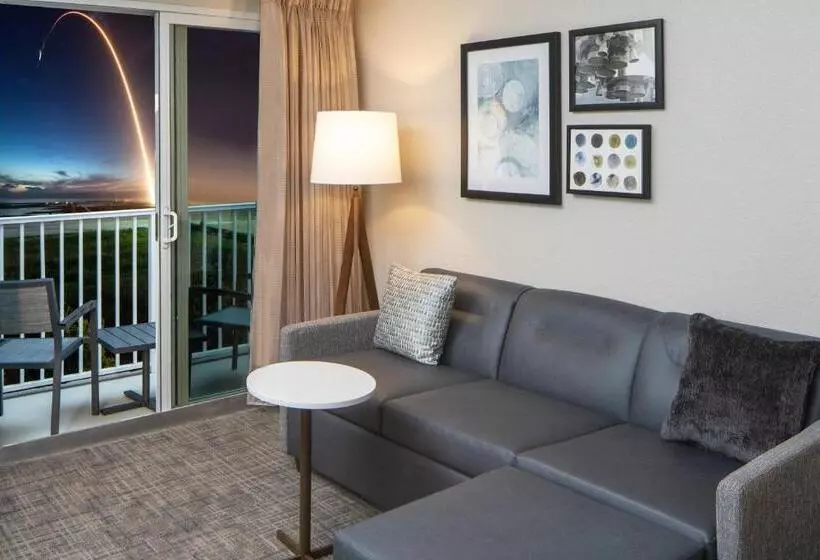 キングサイドベッドのスタンダードワンルーム, Residence Inn By Marriott Cape Canaveral Cocoa Beach