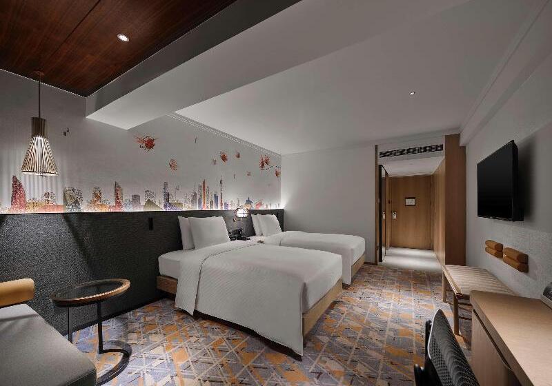 اتاق استاندارد با چشمانداز شهر, Hilton Garden Inn Guangzhou Tianhe