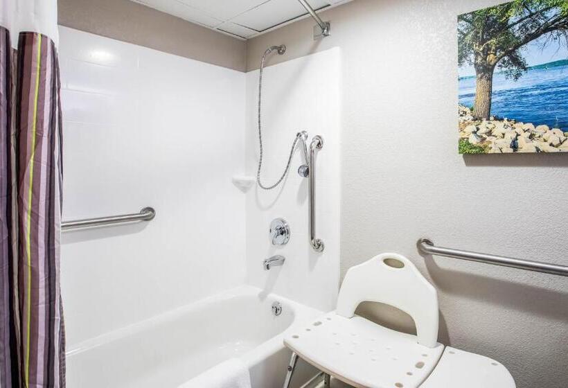 身障者適用キングサイズベッドルーム, La Quinta Inn By Wyndham Davenport & Conference Center