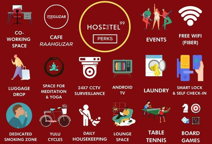 חדר דלוקס, Hoshtel99   Prime   Stay, Cowork And Cafe