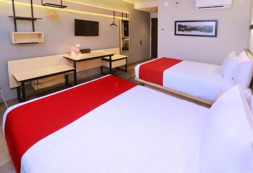 带2个双人床的标准工作室, City Express By Marriott Monterrey Universidad