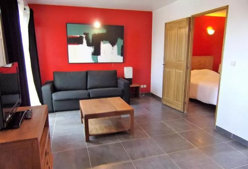 バルコニー付き1ベッドルームアパートメント, Hôtel Domaine Le Milos