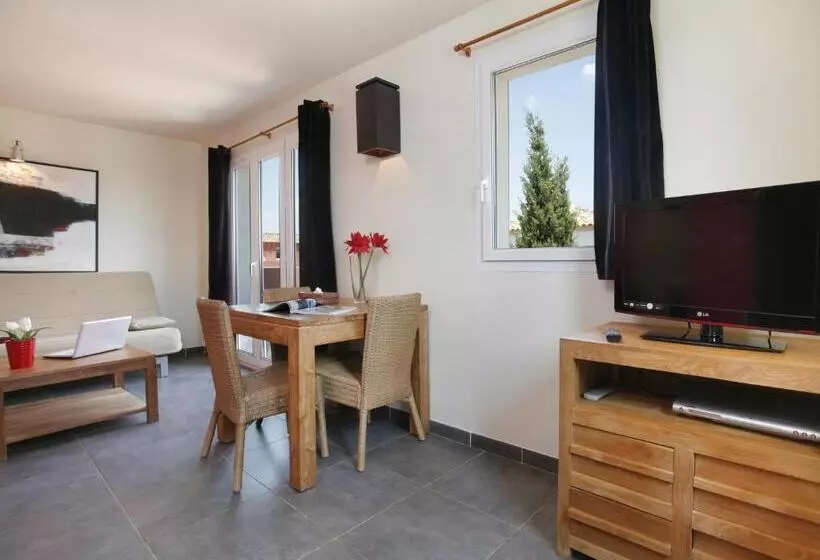 バルコニー付き1ベッドルームアパートメント, Hôtel Domaine Le Milos