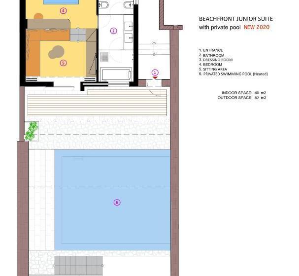 جناح جونيور مزوَّد بحمام سباحة, Elounda Peninsula Luxury Resort, Six Senses Spa