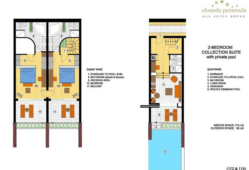 جناح غرفتين نوم, Elounda Peninsula Luxury Resort, Six Senses Spa