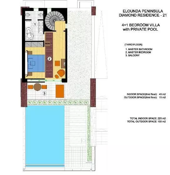 ５ベッドルームアパート, Elounda Peninsula Luxury Resort, Six Senses Spa
