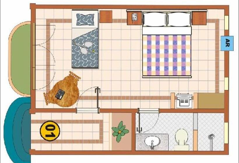 غرفة قياسية ثلاثية, Privillage Praia Pousada De Charme