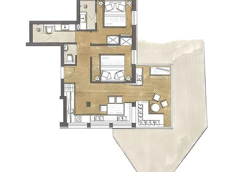 Апартаменты 2 Спальни, Uncle Jacks