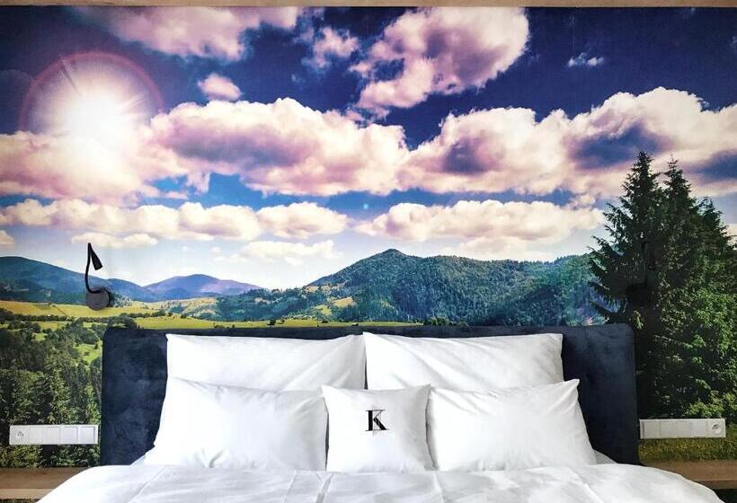 バルコニー付きスタンダードルーム, Wellness Penzion Lázně Kvilda