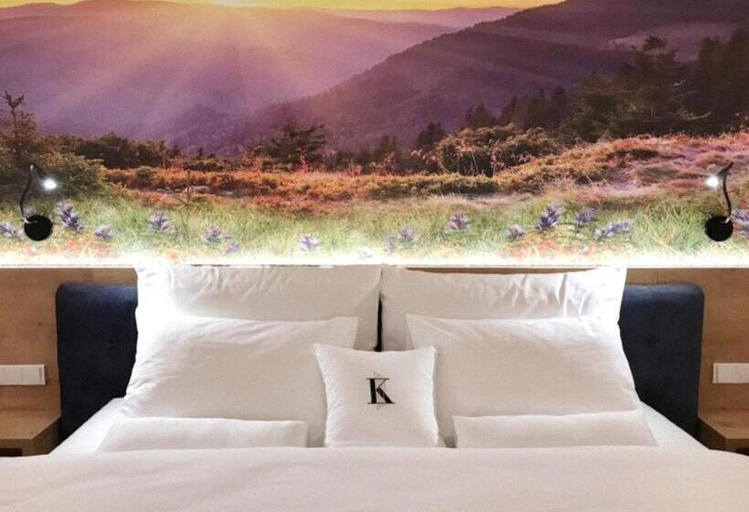 带阳台的豪华间, Wellness Penzion Lázně Kvilda