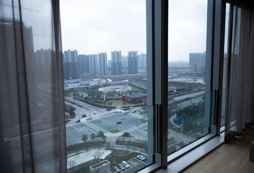キングサイズベッドのデラックスルーム, Hyatt Regency Ningbo Hangzhou Bay