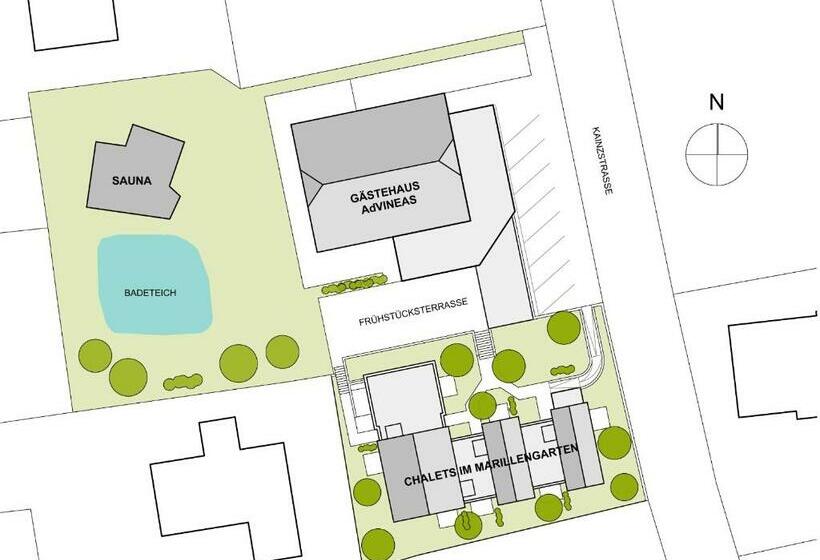 Chalet 1 Soveværelse, Ad Vineas Gästehaus Nikolaihof Hotel Garni